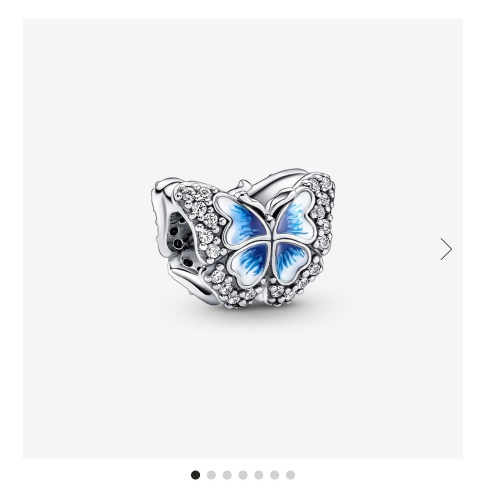 Pandora Blue Butterfly Charm
